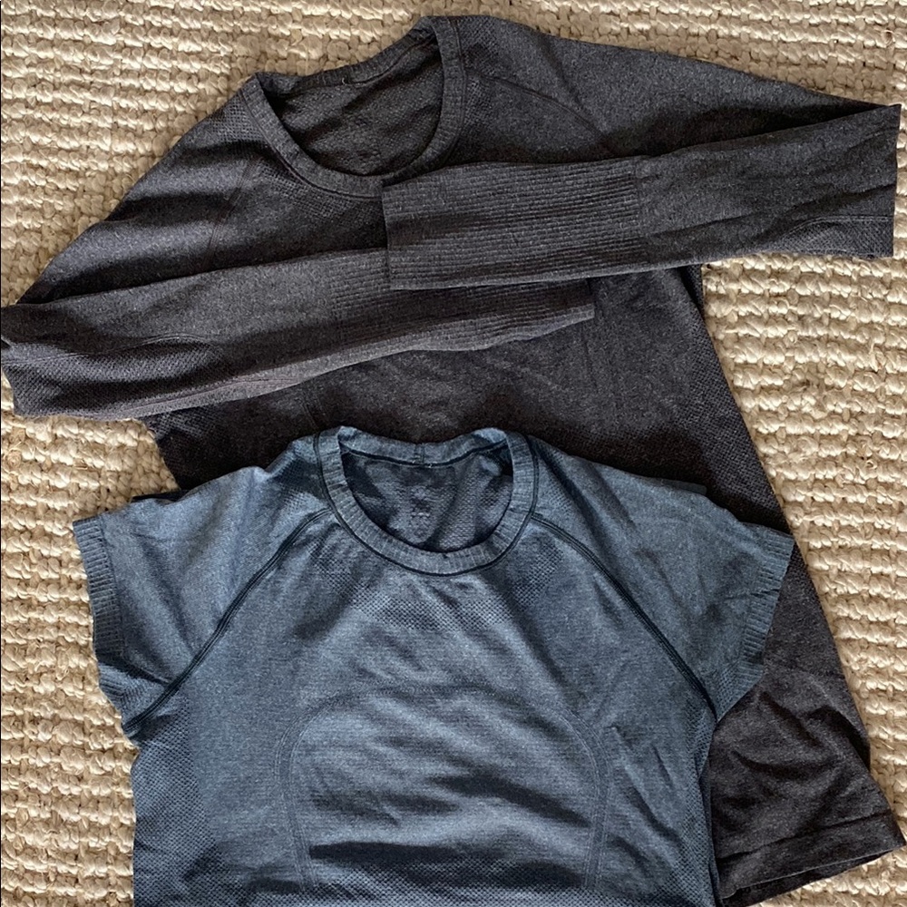 Lulu Lemon Swiftly Tech l/s and s/s workout tops